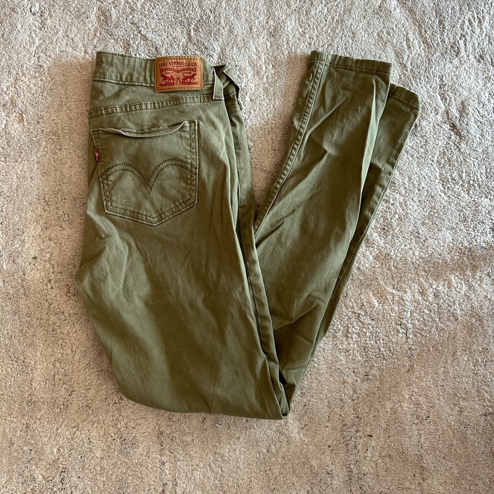 Levi Green 535 Super Skinny Jeans size 28